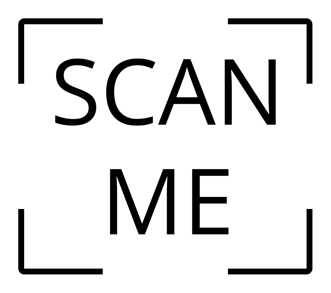 Scan me with dashed border